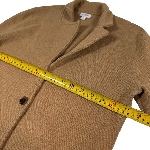 J. Crew Schoolboy Sweater Blazer Camel Sz S Preppy Heritage Minimalist Chic - Picture 10 of 14